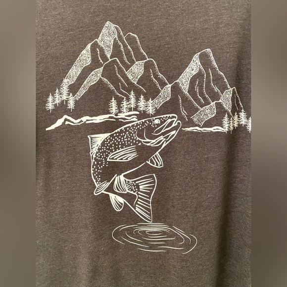 handmade | Unisex Trout Fishing Tee - Picture 3 of 4